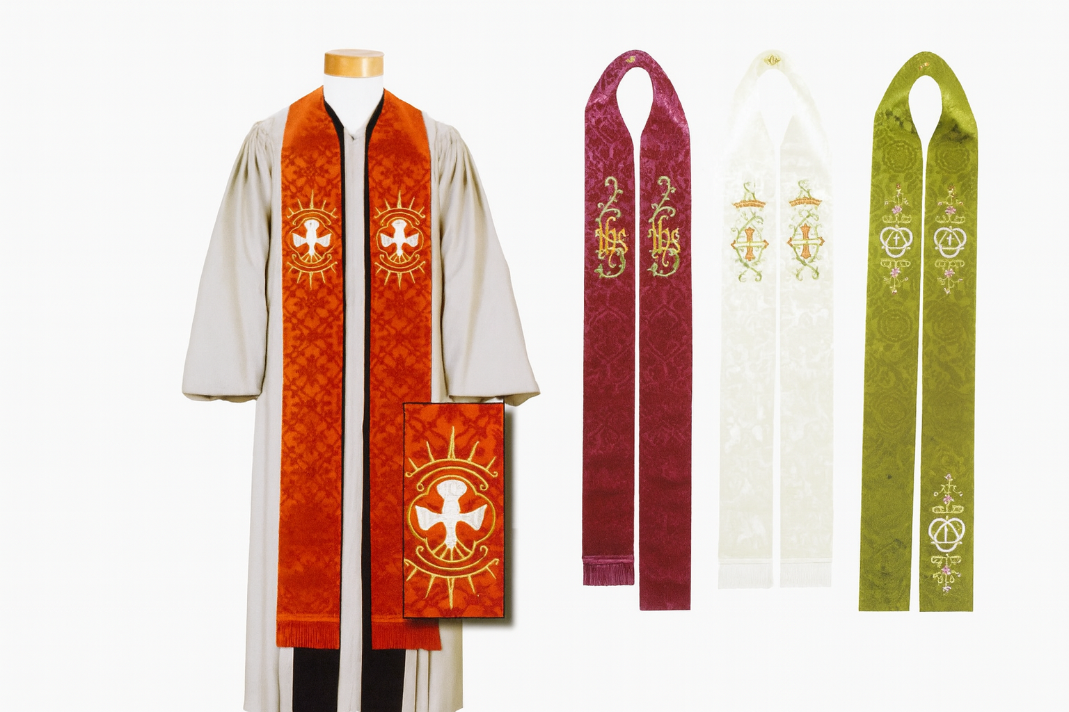 N8001ATH White Cross and crown motif, symbolizing victory and eternal life