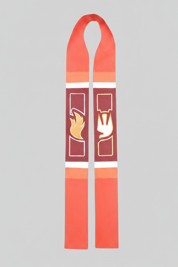 Lanyard with safety symbol on a white background