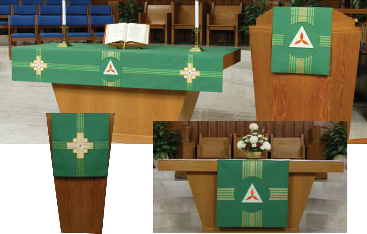 Kingdom Cross “Green Trinity” Parament Collection