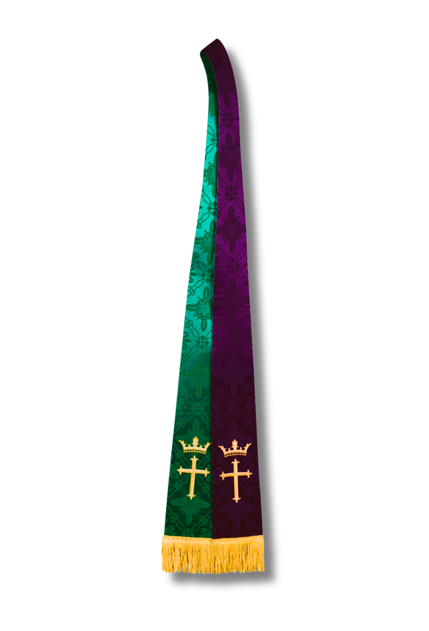 Reversible Brocade Stoles – Cross & Crown