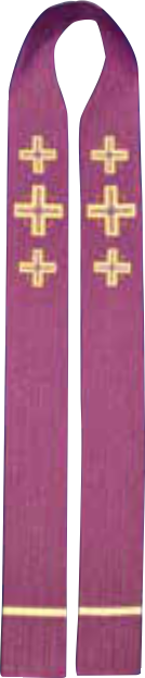 NS259X Three Crosses Stole – 92" x 5"