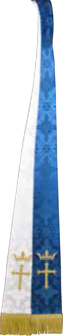NS3590 Reversible Brocade Stoles – Cross & Crown