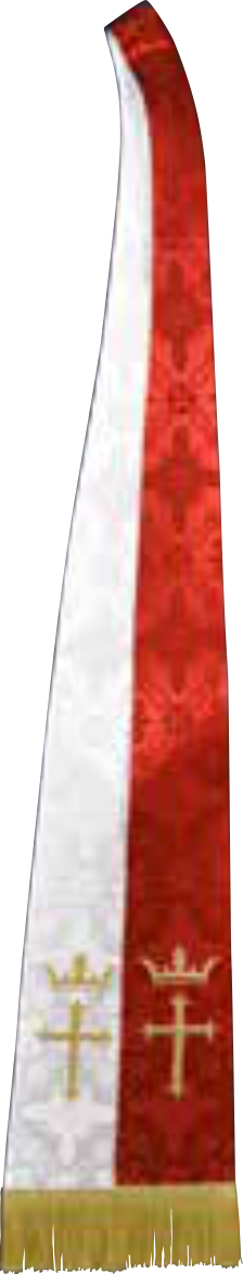 NS3590 Reversible Brocade Stoles – Cross & Crown