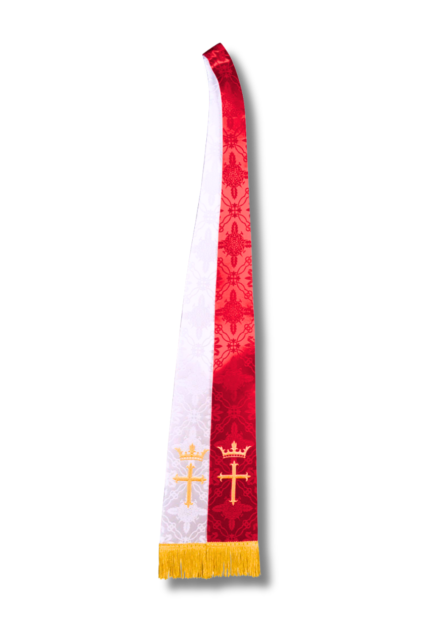 Reversible Brocade Stoles – Cross & Crown