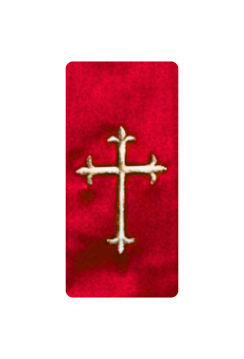 Reversible Embroidered Satin Stoles – Latin Cross