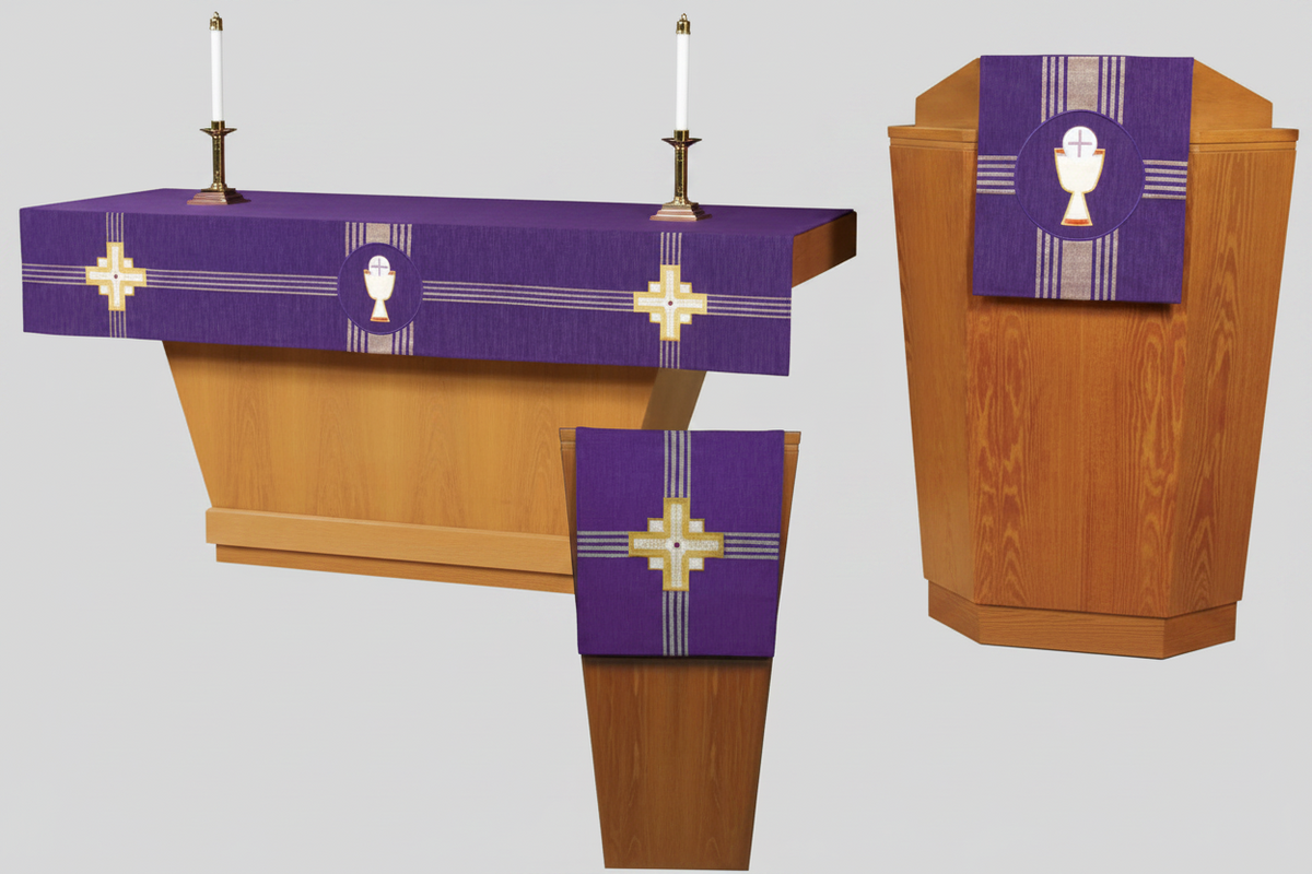 Parament Rack Kingdom Cross “Purple Chalice” Parament Collection